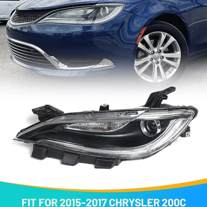 For 2015-2017 Chrysler 200 S Sedan Halogen Headlight  w/o LED DRL Driver Side - Image 1 of 4