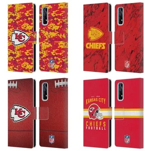 OFFICIAL NFL KANSAS CITY CHIEFS GRAPHICS LEATHER BOOK CASE FOR REALME PHONES - Picture 1 of 10