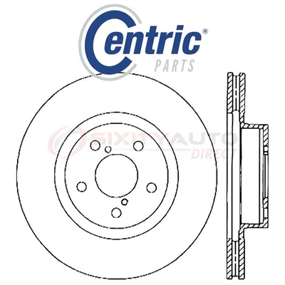 Centric C-TEK Disc Brake Rotor for 2014-2018 Subaru Forester 2.0L 2.5L H4 - ya Foto 1 de 4