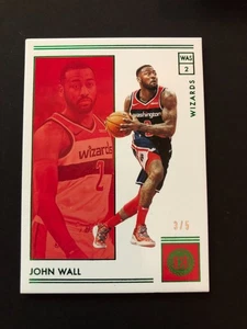 John Wall 2018-19 Panini Encased Basketball #52 Washington Wizards Green /5 - Picture 1 of 2