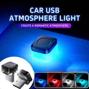 1x Mini USB LED Luz SUV Coche Interior Atmósfera Neón Luz Ambiental Lámpara Bombilla - Imagen 1 de 16