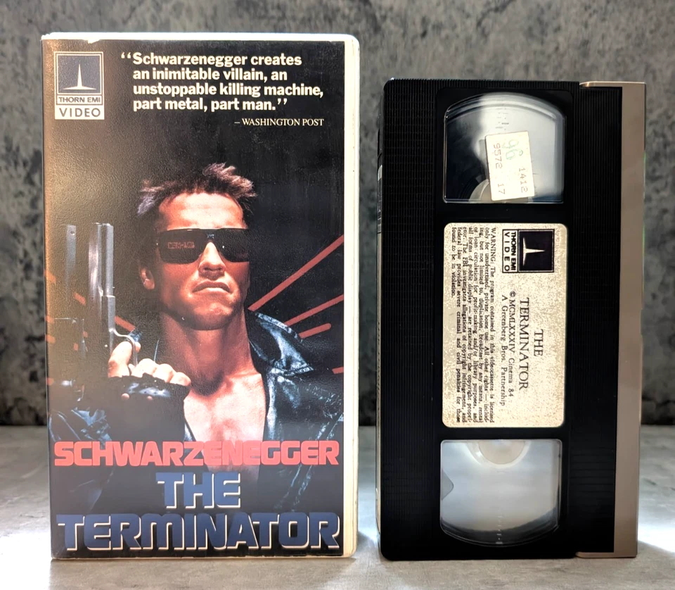 The Terminator 1984 Thorn EMI Video VHS clamshell. Arnold Schwarzenegger TESTED! - Image 1 of 1