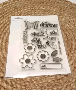 Scrapbook Cards Today Spring 2015 Clear Stamps Butterfly Flower Bike - Picture 1 of 1