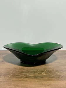 Vintage Wikinger Glas Herzstück Schüssel Schale Epic Evergreen grün 12 1/2" - Bild 1 von 9