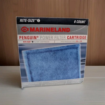 Paquete de 6 filtros MARINELAND tamaño rito cartucho C azul NUEVO en caja Foto 1 de 4