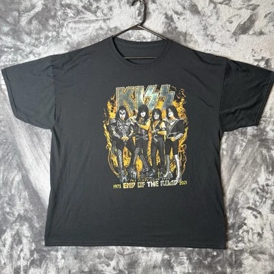KISS END OF THE ROAD WORLD TOUR METAL ROCK BAND CONCERT T SHIRT XXL - Image 1 of 4