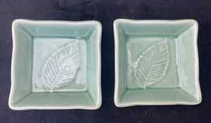 2 tazones cuadrados verdes para salsa de condimento condimento para caja y barril - Imagen 1 de 3