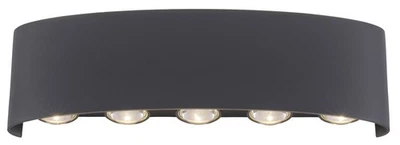 PAUL NEUHAUS LED-Wandleuchte 9489-13 anthrazit, 8 W, 1200 lm, 3000 K, IP54 - Bild 1 von 4