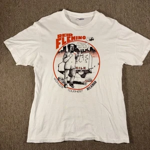 Reid Fleming 1981 Vintage T-shirt Single Stitch White Milkman Large 19x26.5 - Picture 1 of 8