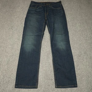 Levi's 514 gerades Bein Herrenjeans Größe 31 x 30 blau Denim Taschen Reißverschluss Hosenschlitz - Bild 1 von 13