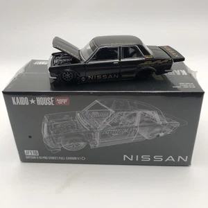 1/64 MINI GT KAIDO HOUSE #110 1971 DATSUN 510 V1 PRO STREET CARBON GREY (SEALED) - Picture 1 of 7