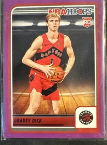 Gradey Dick 2023-24 NBA Hoops RC Rookie #243 Purple Toronto Raptors - Bild 1 von 2