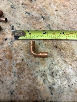 (Lot of 69) 1/4" Copper 90° Long Turn Radius Copper Elbow - Image 1 of 3