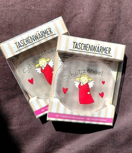 Taschenwärmer / Handwärmer Schutzengel, 2 St., wieder verwendbar, NEU - Bild 1 von 3