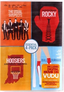 The Usual Suspects, Rocky, Hoosiers, Bull Durham DVD - Picture 1 of 2