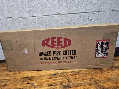 REED Steel Hinged Pipe Cutter No HC-6 Capacity 4"-6" Brand New in Original Box - Image 1 of 3