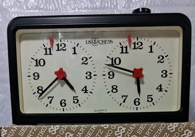 U.S. Chess Federation Master Quartz Clock Timer Mechanical Analog Japan Works - Image 1 of 4