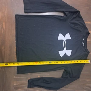 Under Armour Boy's Youth Large Black Long Sleeve Shirt - Picture 1 of 4