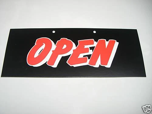 KERRS OPEN AND CLOSED SHOP SIGN