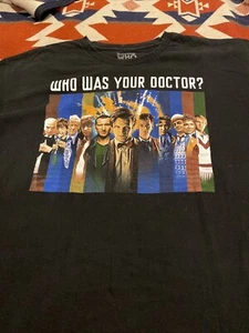Dr Who "Who Is Your Doctor" Shirt Men's Size 2XL - Picture 1 of 4