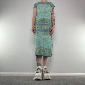 Y2K Sommer gemustertes stretchiges Bodycon Maxikleid - Bild 1 von 6