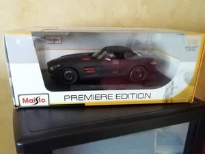 Maisto Mercedes SLS AMG schwarz/matt 1:18 in OVP - Bild 1 von 4