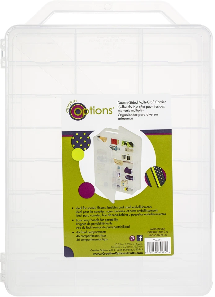 Creative Options Thread Organizer-10.13"X3.25"X14.25" Clear (Pack of 1) - Image 1 of 1