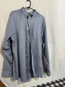 Eddie Bower TXL Wrinkle Free Relaxed Fit Men Dress Shirt - Picture 1 of 5