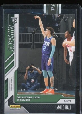 2020 Panini Instant Lamelo Ball Makes NBA History Basketball Trading Card 1/5 RC - Image 1 of 2