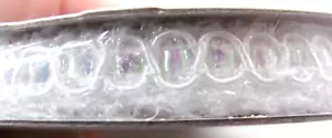 NEW Berwick 3 Yards White Isabelle Iridescent Fuzzy Trim Ribbon 3/8" wide - Picture 1 of 4