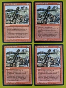 Dwarven Catapult x4 Fallen Empires 4x Playset Magic the Gathering MTG - Picture 1 of 1