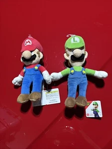 SUPER MARIO ALL-STAR COLLECTION SET LUIGI & MARIO Juego de Peluche Nuevo Con Etiquetas - Imagen 1 de 4