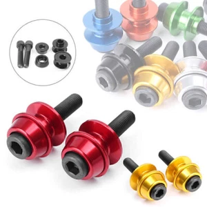 6mm Swingarm Spools Stand Black for SUZUKI GSX1300R HAYABUSA 1999 2000-2019 2018 - Bild 1 von 12
