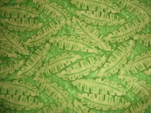 Debbie Mumm 4 yards of tropical green leaves - Picture 1 of 1