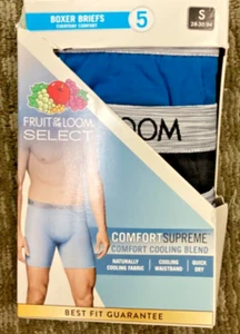 Men NWT" Fruit of Loom" 5 boxer briefs. Multicolor.Size SM 28-30 - Picture 1 of 2