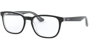 Ray-Ban Kids' RY1592 Square Prescription Eyeglass Frames, Black On - Picture 1 of 2