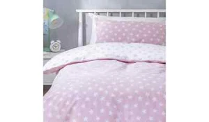 Habitat Kids Reversible Star Pink Bedding Set - Single (1174) - Picture 1 of 6