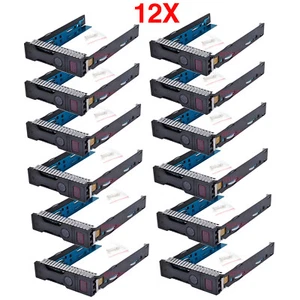 12 pièces 3,5 pouces HP LFF plateau d'entraînement caddie pour Proliant DL160 DL160P ML350P Gen8 Gen9 G9 - Photo 1/9