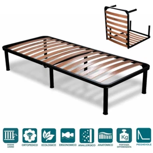 Lattenrost f?r Einzelbett 80 x 190 cm Klappbar Orthop?disch H?he 35 cm - Bild 1 von 4