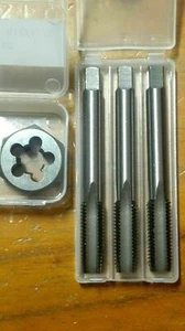 BSW BSF RH HSS threading RH Hand Tap + HSS die nut set 3/32 1/8 5/32 3/16 1/4 - Foto 1 di 1