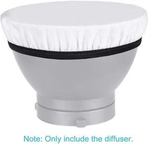 18-28cm Soft White Diffuser Sock Diffuser for Standard Reflector Flash Strobe - Picture 1 of 5