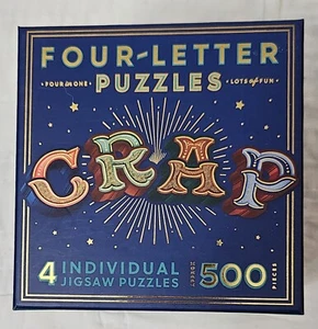 CRAP Cuatro Letras Rompecabezas Cuatro Rompecabezas En Uno 500 Piezas NUEVO Gran Regalo! - Imagen 1 de 6