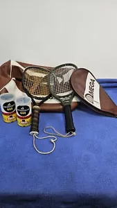 Vtg Omega Racquet Ball/Pickle Ball Duffel Bag, 2 Racquets, 3 Balls, NEEDS REPAIR - Picture 1 of 16