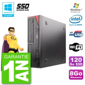 PC Fujitsu Esprimo E520 Dt G3220 RAM 8Go SSD 120Go Dvd-Brenner Wifi W7 - Bild 1 von 1