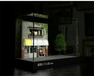 1/64 Scale Initial D Fujiwara Tofu Shop Scene DIY set LED Display Case - Picture 1 of 6