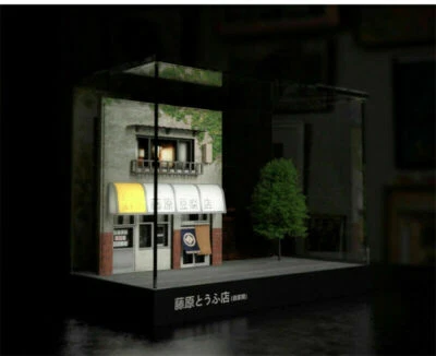 1/64 Scale Initial D Fujiwara Tofu Shop Scene DIY set LED Display Case - Image 1 of 4