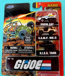 Nano Hollywood Rides GI JOE NV18 Set Of 3 Diecast Vehicles Jada Toys NEW Sealed - Picture 1 of 7