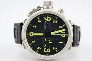 Orologio U-Boat Flightdeck Cronografo Quadrante Nero 50 mm U-7750/50 - Foto 1 di 10