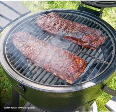 Char-Griller 6201 AKORN Kamado Grill Smokin' Stone, Marfil Smoking Stone Classi Foto 1 de 4