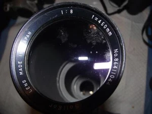 SOLIGAR 450MM F8.0 TELEPHOTO LENS WITH T-MOUNT FOR MINOLTA MD MOUNT - Picture 1 of 3